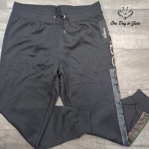 Bebe Sport Glitter Stripe Jogger Pants Size 1X